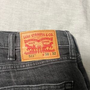 Levi's Slim Men's Jeans in Black Denim